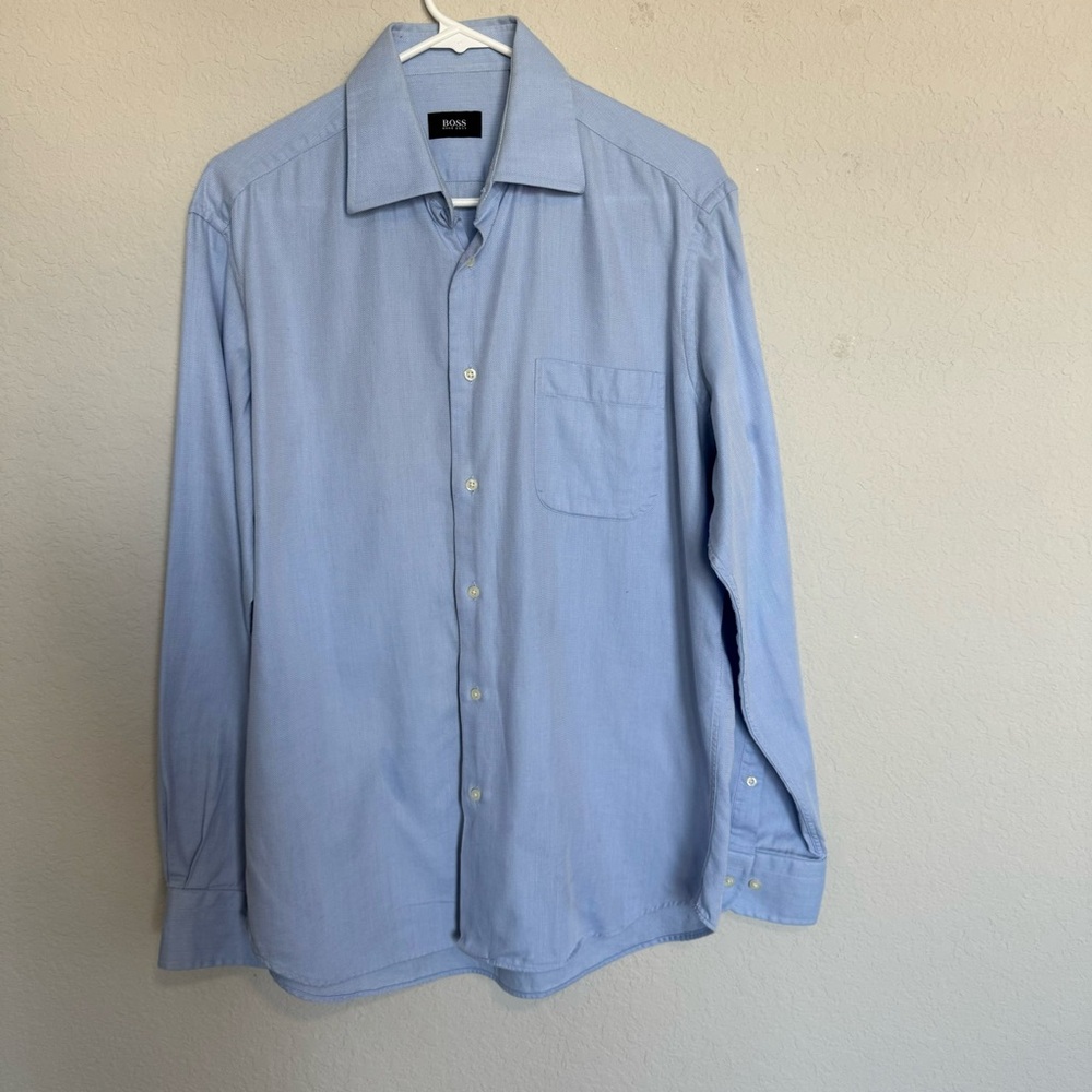 BOSS Light Blue Men's Shirt Sz 15 1/2 34-35